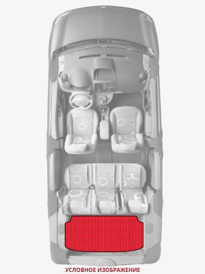 ЭВА коврики «Queen Lux» багажник для Chevrolet Matiz (1G)